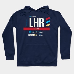 London (LHR) Airport Code Baggage Tag C Hoodie